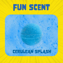 Two Sisters Poke Monster bath bomb features fruity fragrance that delights senses during baths.