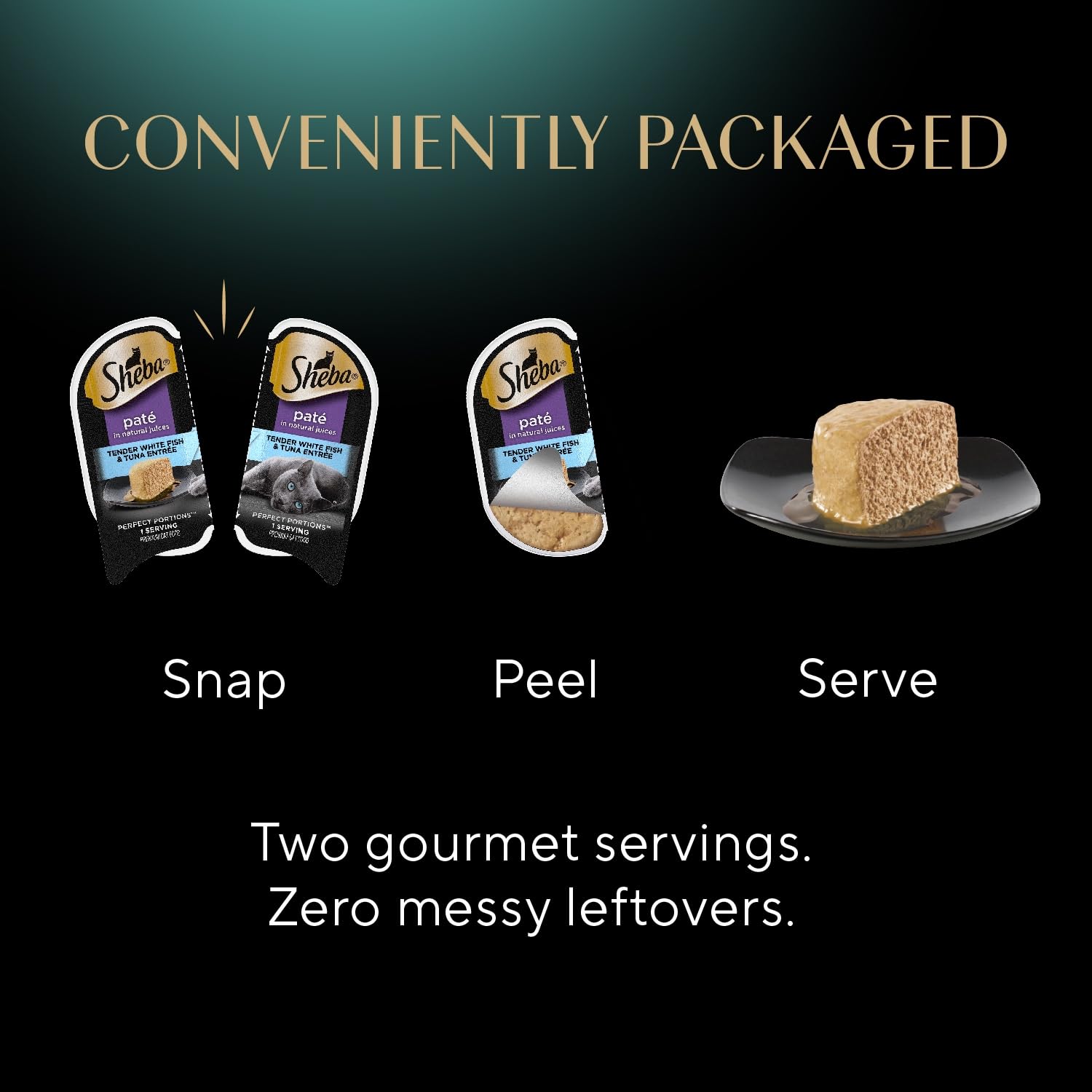 Two trays side-by-side illustrate twin-pack convenience