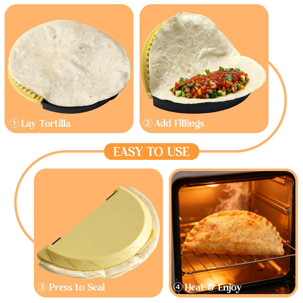 Twostubir tortilla press detachable parts simplify thorough cleaning after meals.