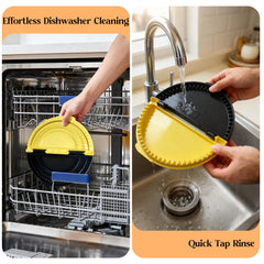 Twostubir tortilla sealer 10inch wrap yields large uniform shells for burrito bowls.