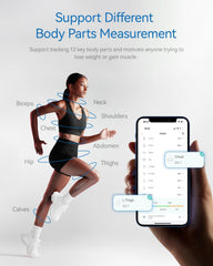 Tychesy app syncs measurements via Bluetooth for progress tracking