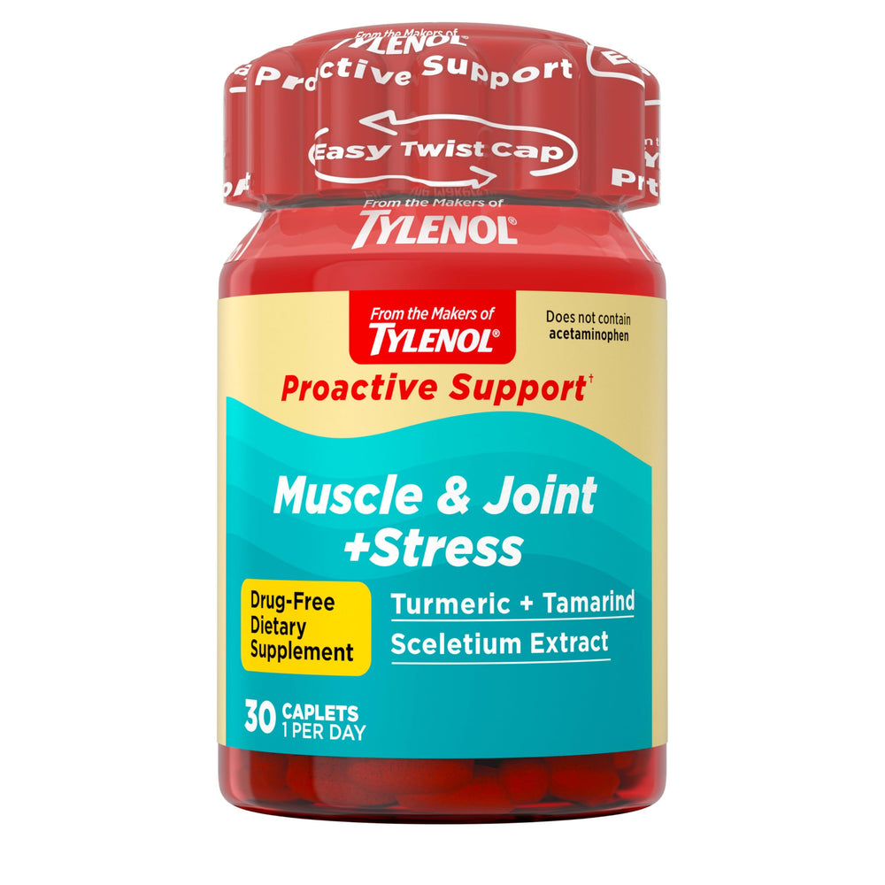 Tylenol Proactive Support bottle for joint comfort and flexibility.