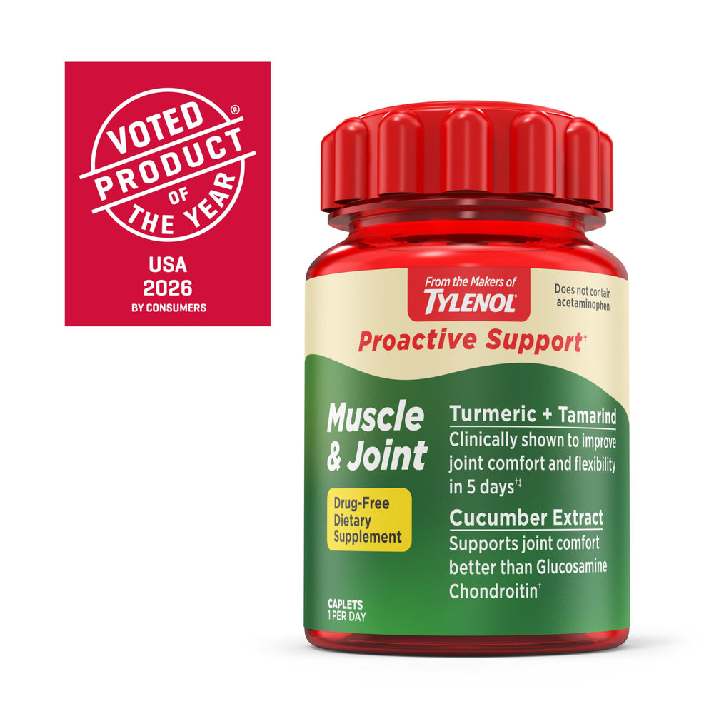Tylenol Proactive Support caplet daily dosage scene