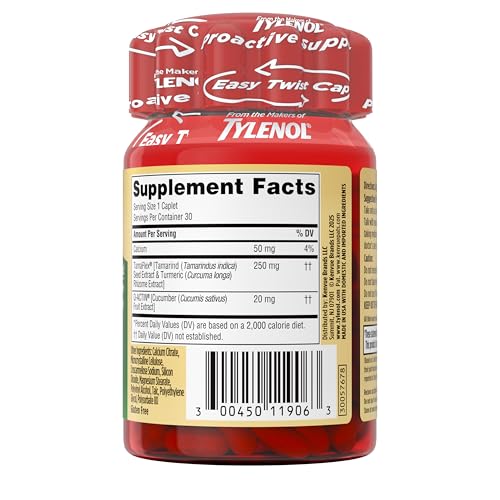 Tylenol Proactive Support packaging and 30-count bottle