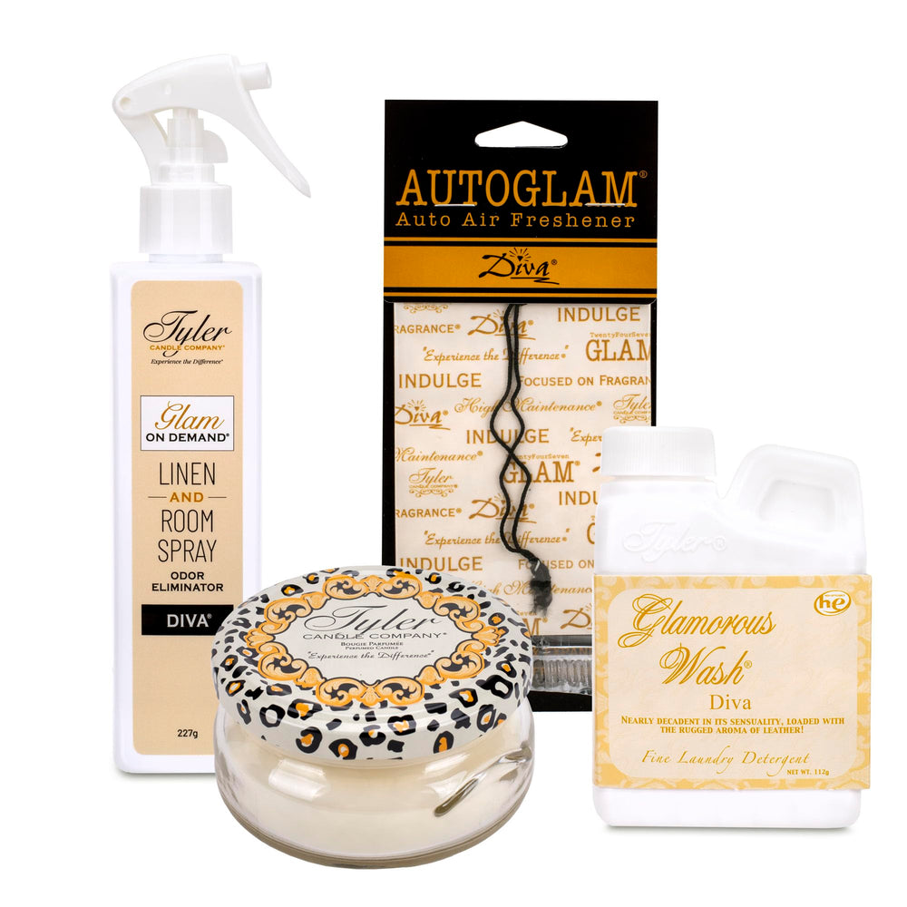 Tyler Candle Company Diva On Demand room spray delivering a chic space refresh.