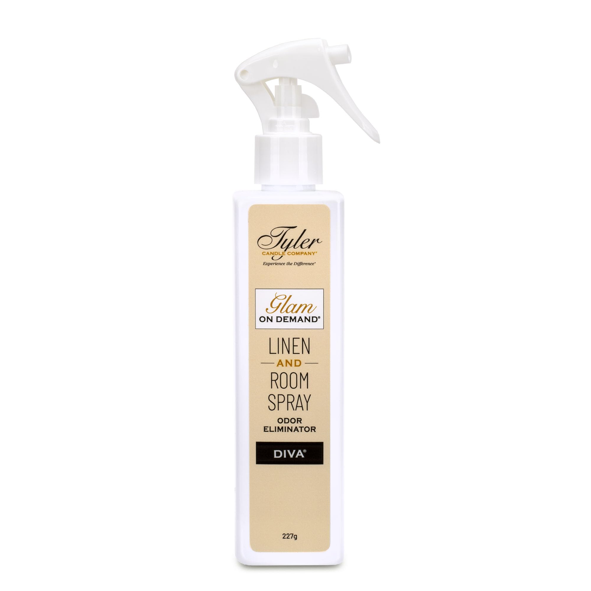 Tyler Candle Company Diva Glamorous Wash for fabrics and linens with a luxurious scent.