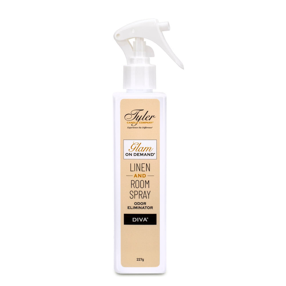 Tyler Candle Company Diva Glamorous Wash for fabrics and linens with a luxurious scent.