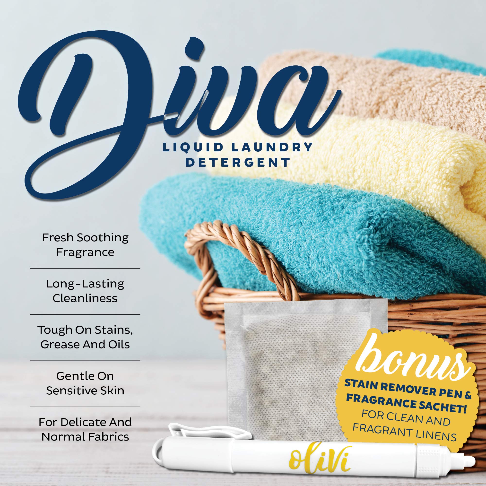 TYLER CANDLE COMPANY Olivi stain remover pen cap enabling quick on-the-spot stain care.