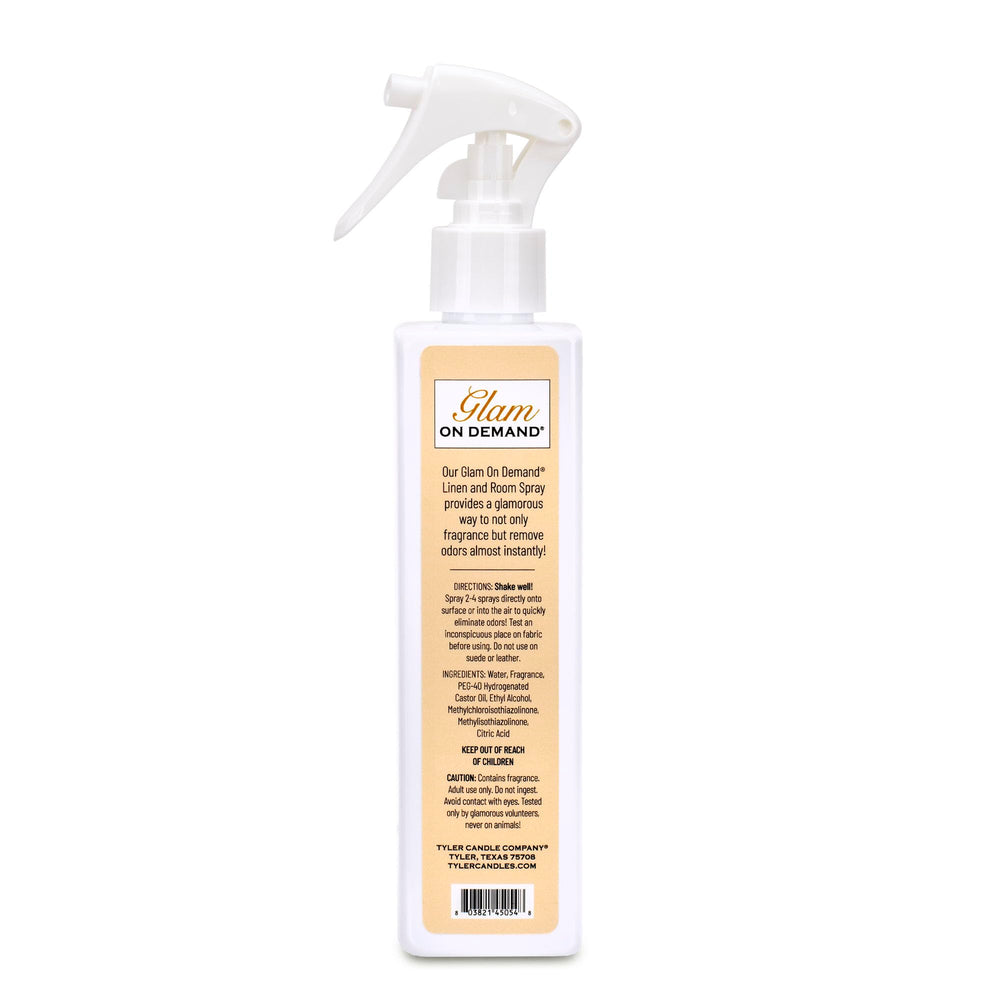 Tyler Candle Company High Maintenance mist in room setting for instant odor refresh.