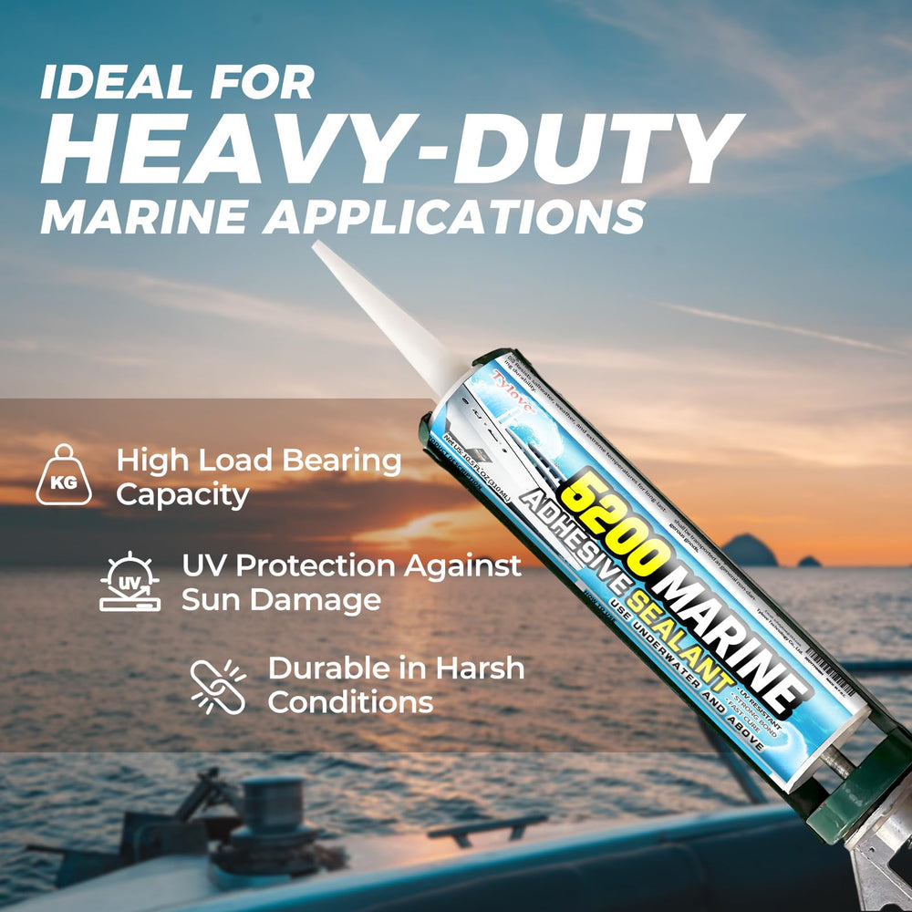 TYLOVE hull sealant providing waterproofing on a boat hull