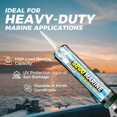 TYLOVE hull sealant providing waterproofing on a boat hull