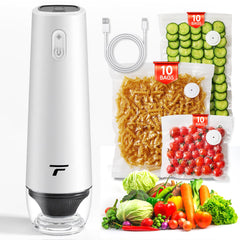 Tynjuov vacuum sealer on kitchen counter demonstrating compact chef-design for quick sealing
