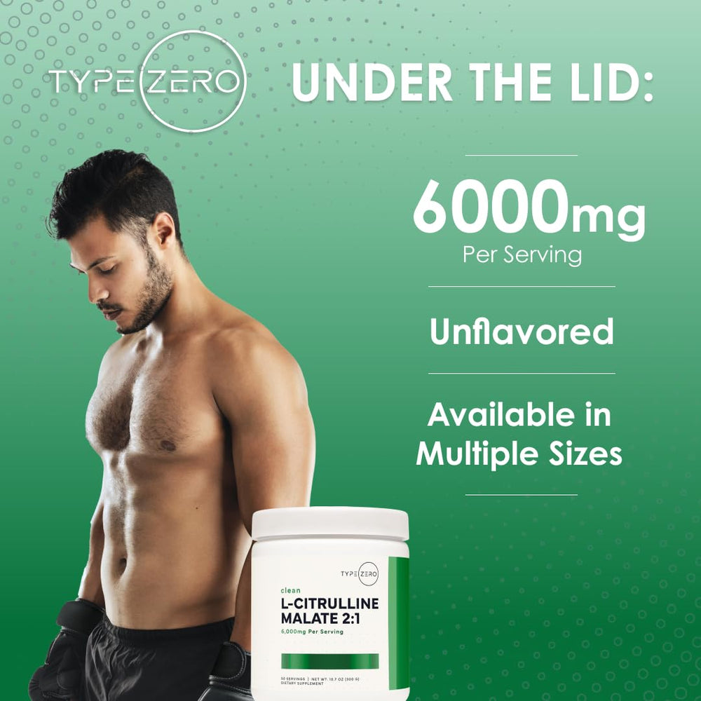 Type Zero pre-workout setup with L-Citrulline Malate for ready routines