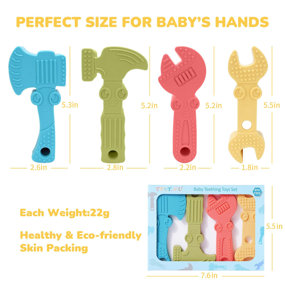 TYRY.HU baby teether features safe, rounded edges for little hands.