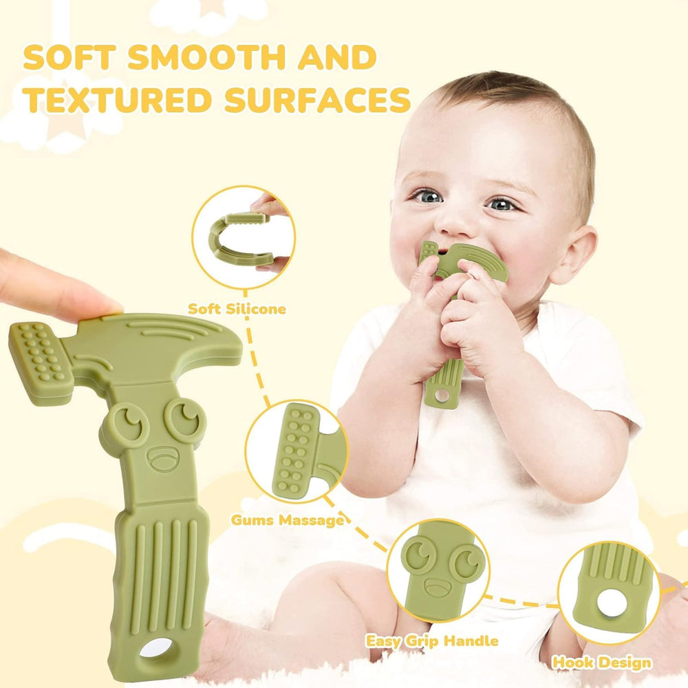 TYRY.HU pliers teether in bright colors supports early sensory exploration.