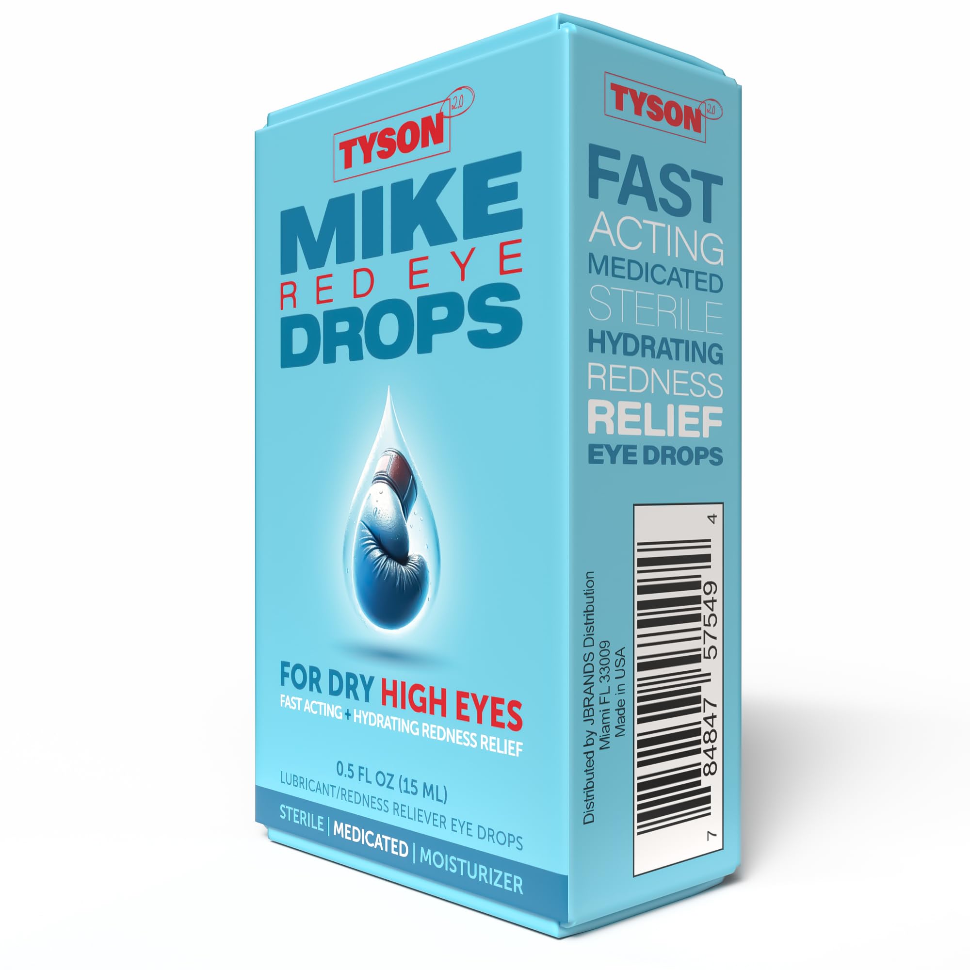Tyson 2.0 Mike Red Eye Drops support brighter-looking eyes after long days.