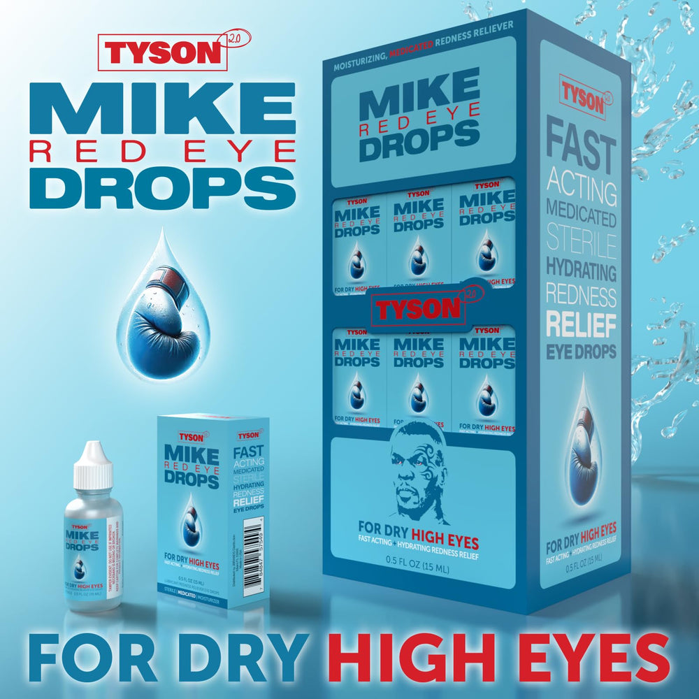 Tyson 2.0 Mike Red Eye Drops designed for daily irritants.