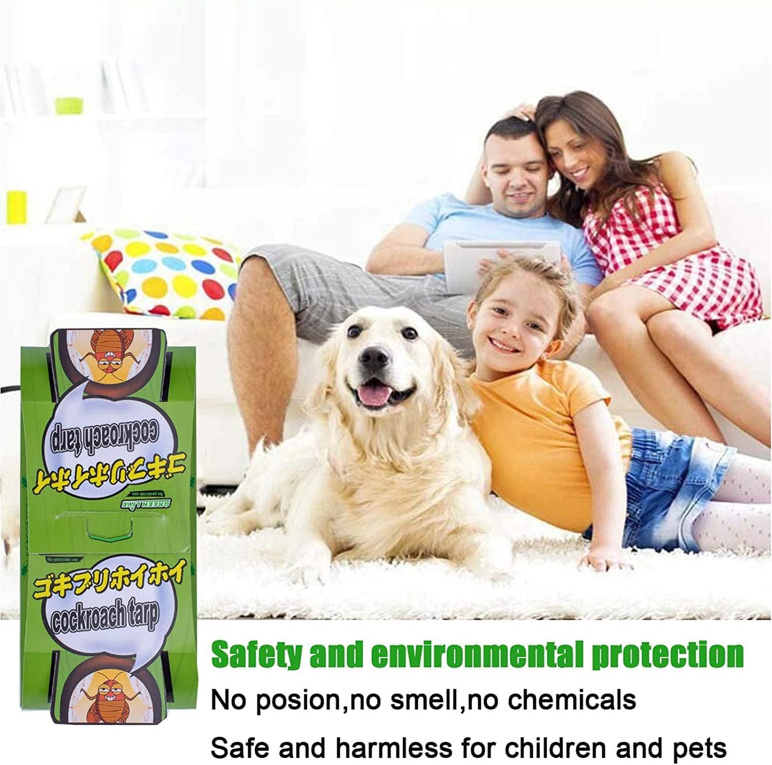 Tysonir roach traps indoor easy setup in any room.