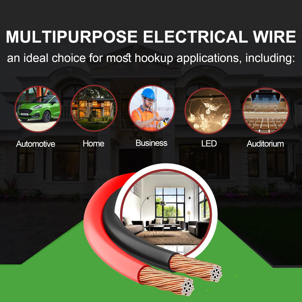 Tyumen 18 AWG wire in home lighting, simple extension for lamps and strips.