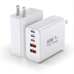TZBAY USB-C charger block front view showing two-pack compact multiport design for fast charging