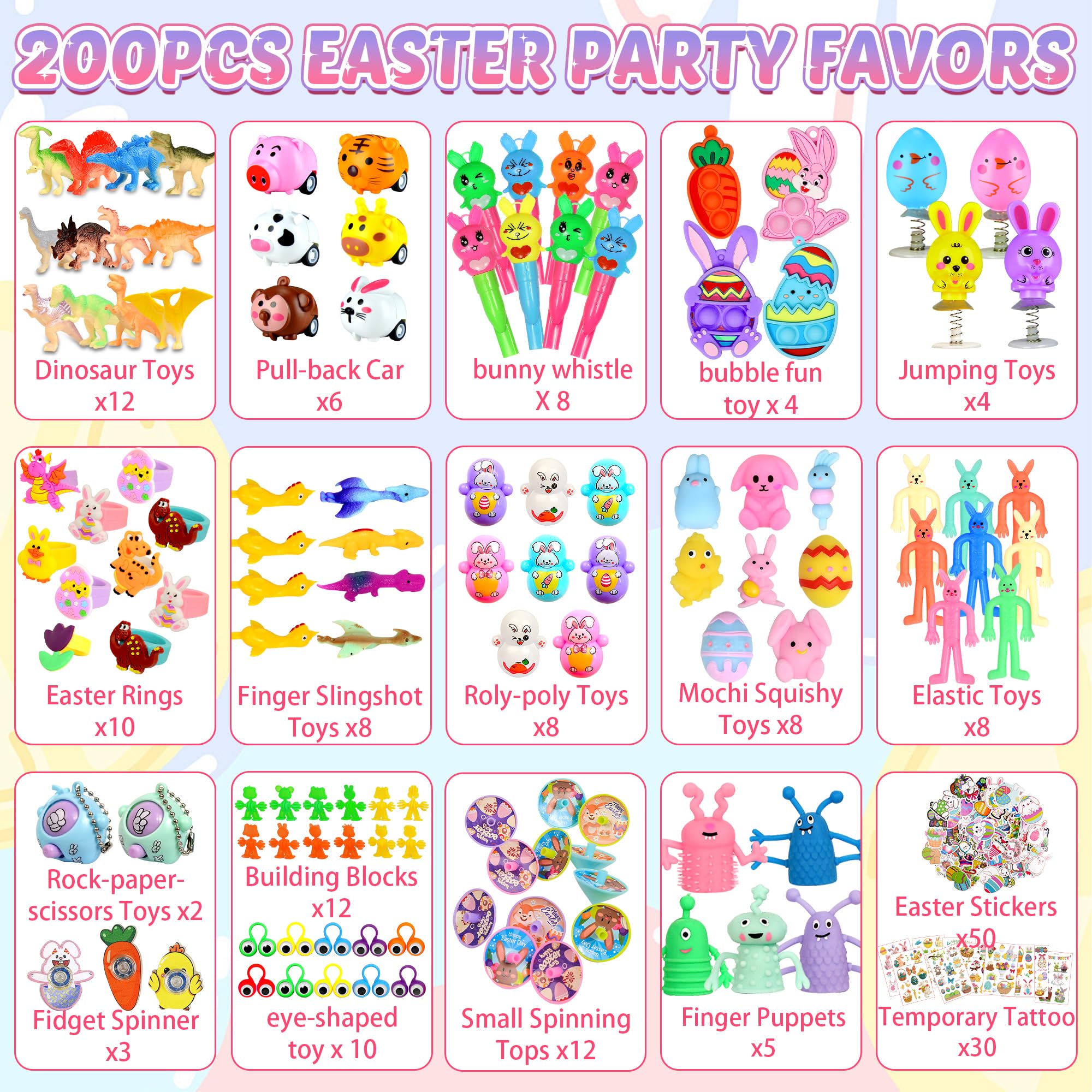 U-Goforst mochi squishies add tactile fun to Easter eggs and party favors.