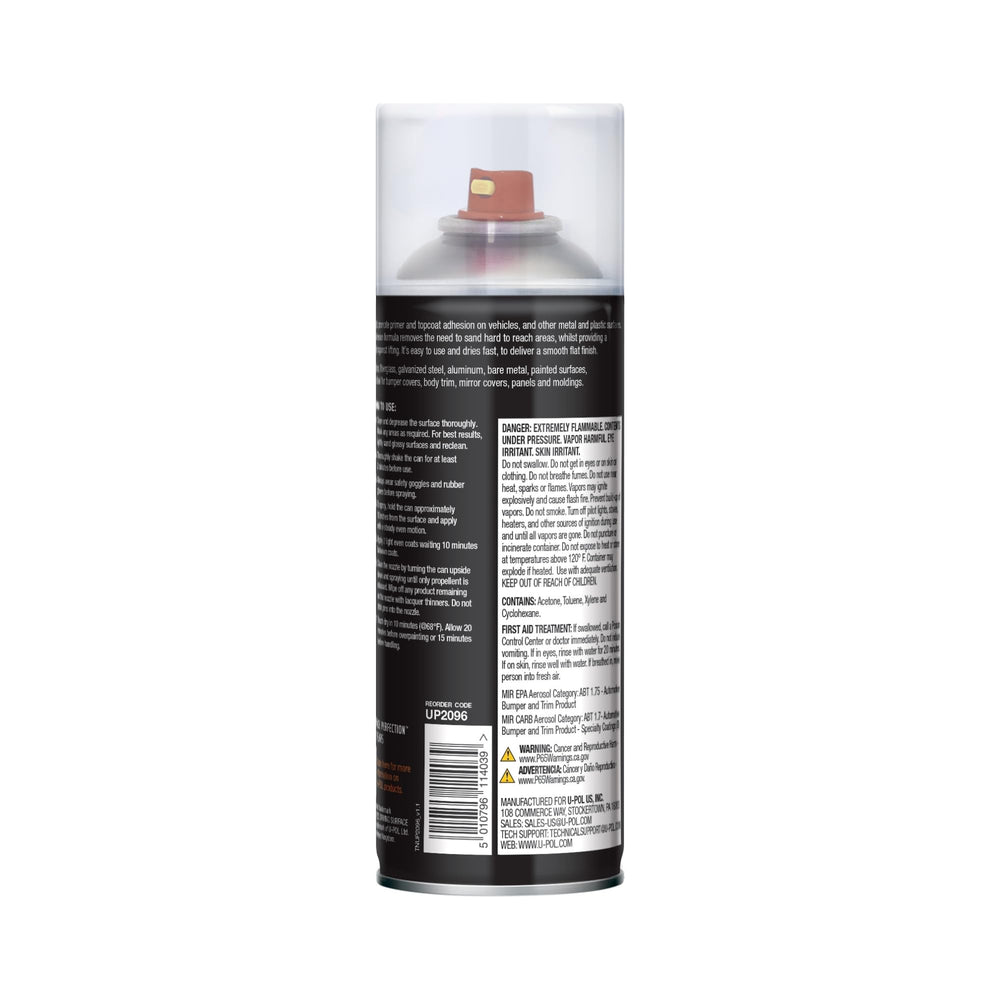 U-POL Adhesion Promoter spray with anti-clog nozzle for smooth, steady application.
