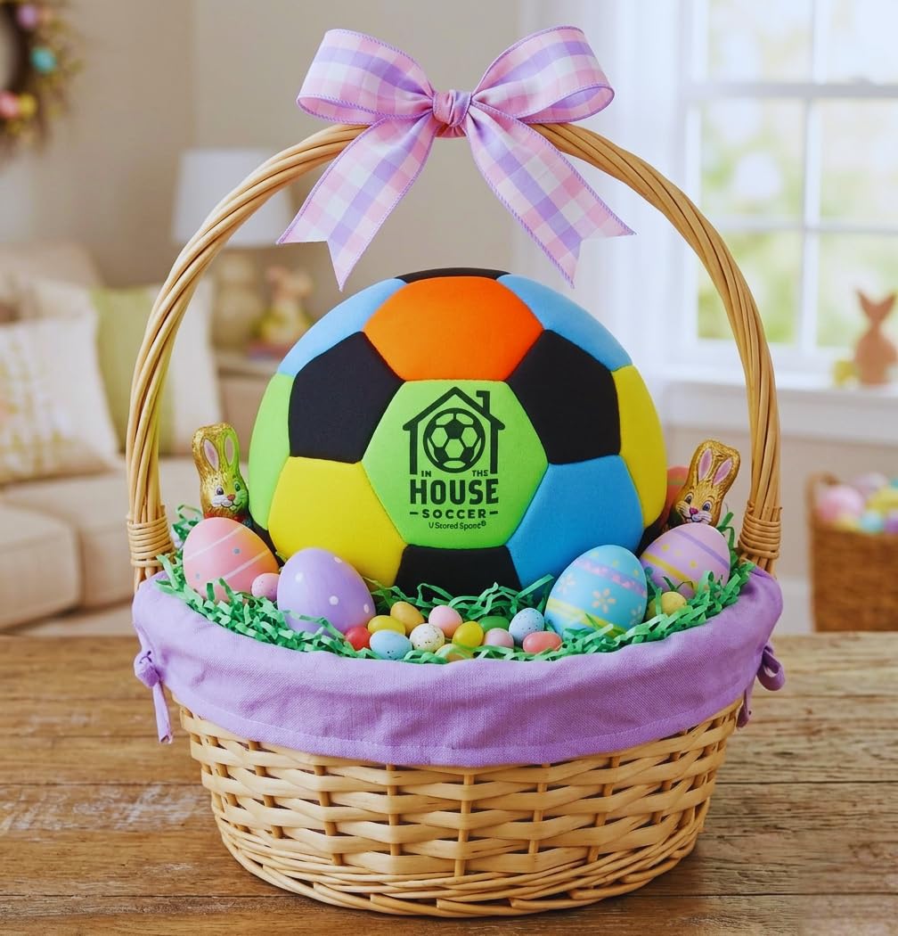 U Scored Sports In The House Soccer Ball soft-padding closeup highlights gentle surface