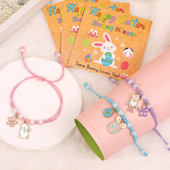 U-Zomir bunny cards with bracelets, ideal for thoughtful Easter gifts
