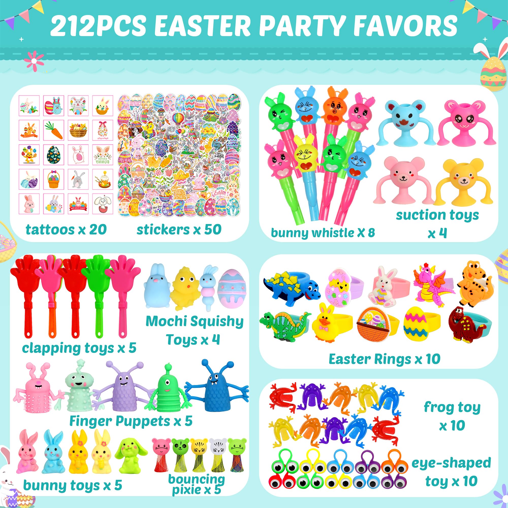 U-Zomir Easter egg fillers with erasers for classroom rewards