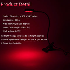 U4GLORY red light therapy panel angle-adjustable for precise targeting