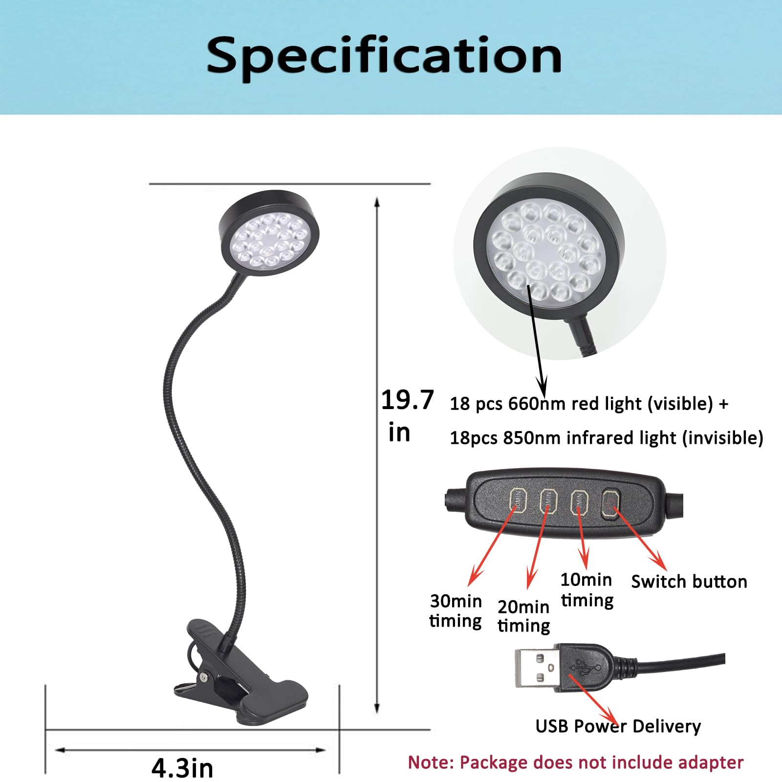U4GLORY red light therapy panel in use on body for targeted comfort