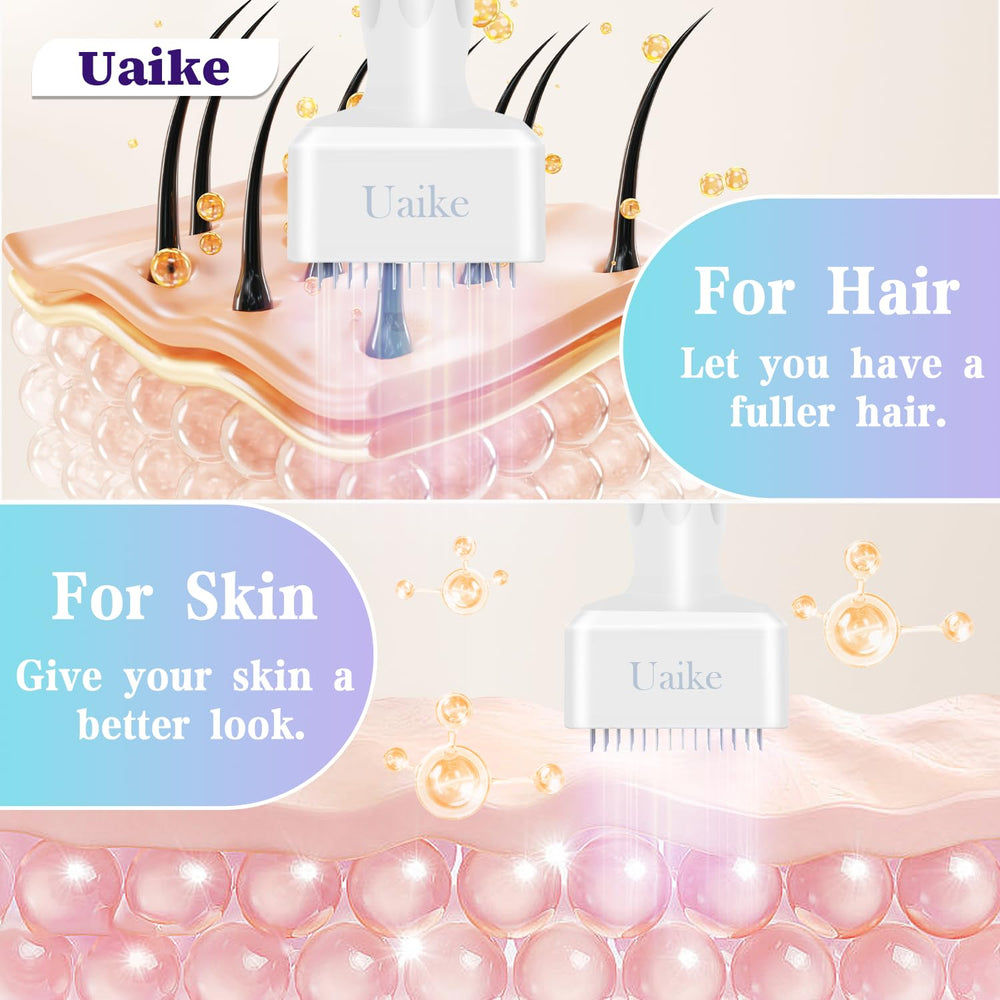 Uaike Derma Stamp for beard: targeted treatment for cleaner edges and fullness.