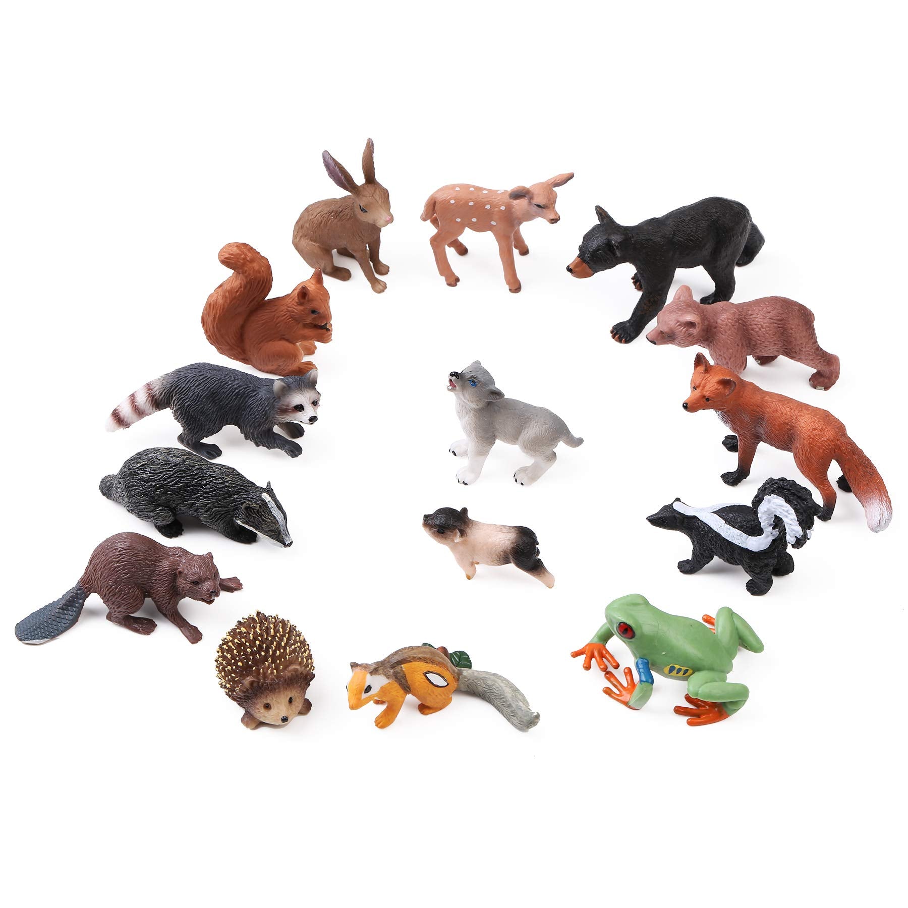 UANDME badger figurine with earthy tones for display shelves and dioramas.