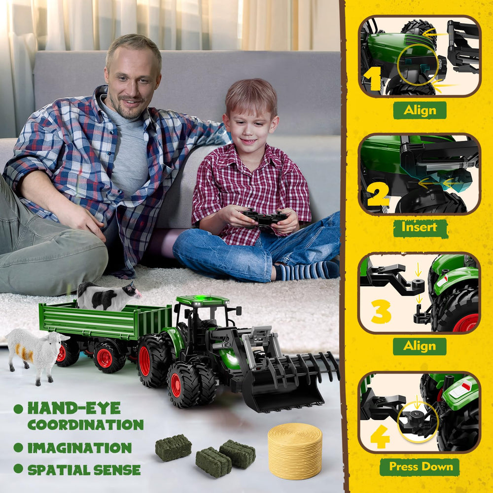 Uarzt gift-ready RC tractor packaging makes a thoughtful birthday present.