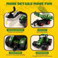 Uarzt RC tractor front loader in action for realistic farm play.