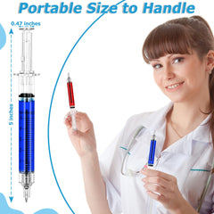Ubabe syringe pen pocket-size design fits easily in scrubs and bags.