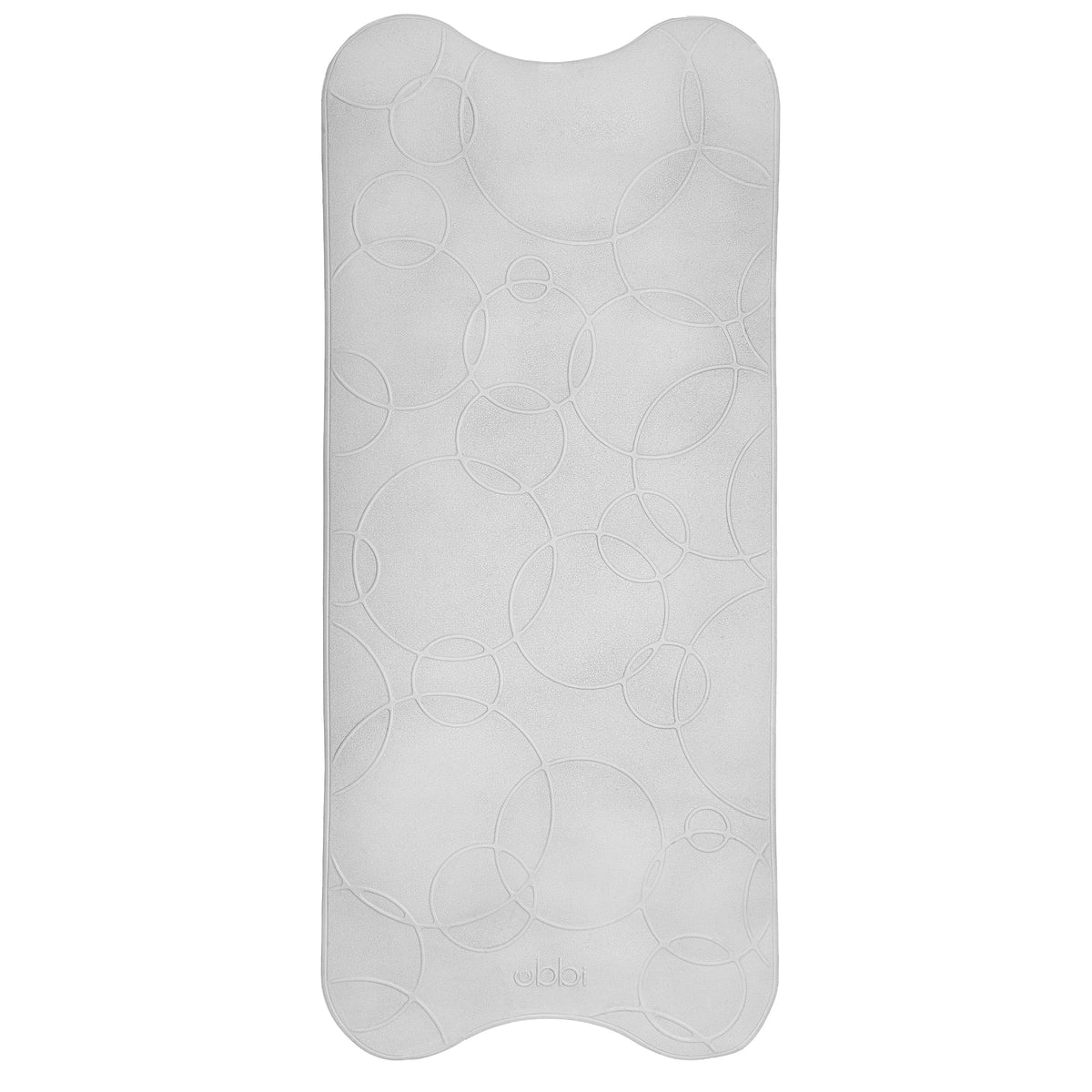 Ubbi Cushioned Non-Slip Bath Mat full view provides safe bath time.