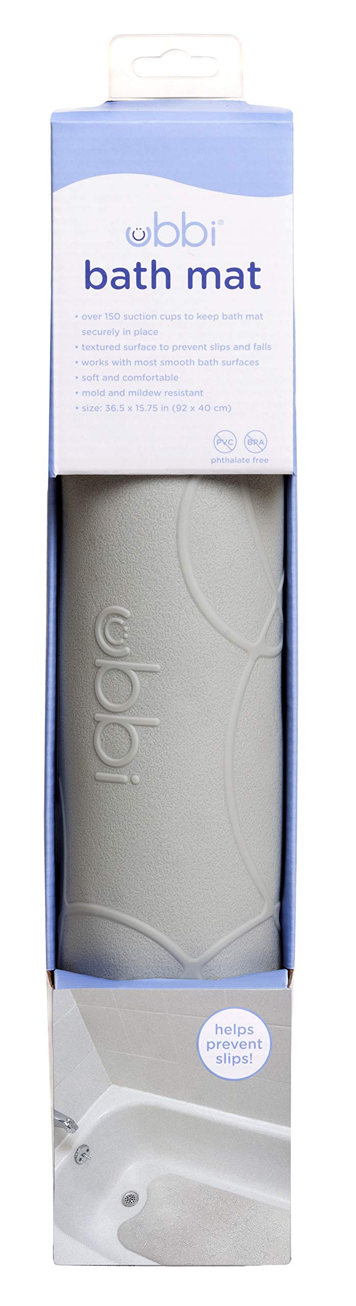 Ubbi PVC BPA phthalate-free materials provide a safe bathing option.