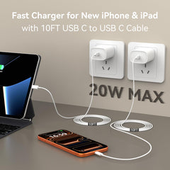Ubearkk two-pack fast charging blocks provide versatile charging options.