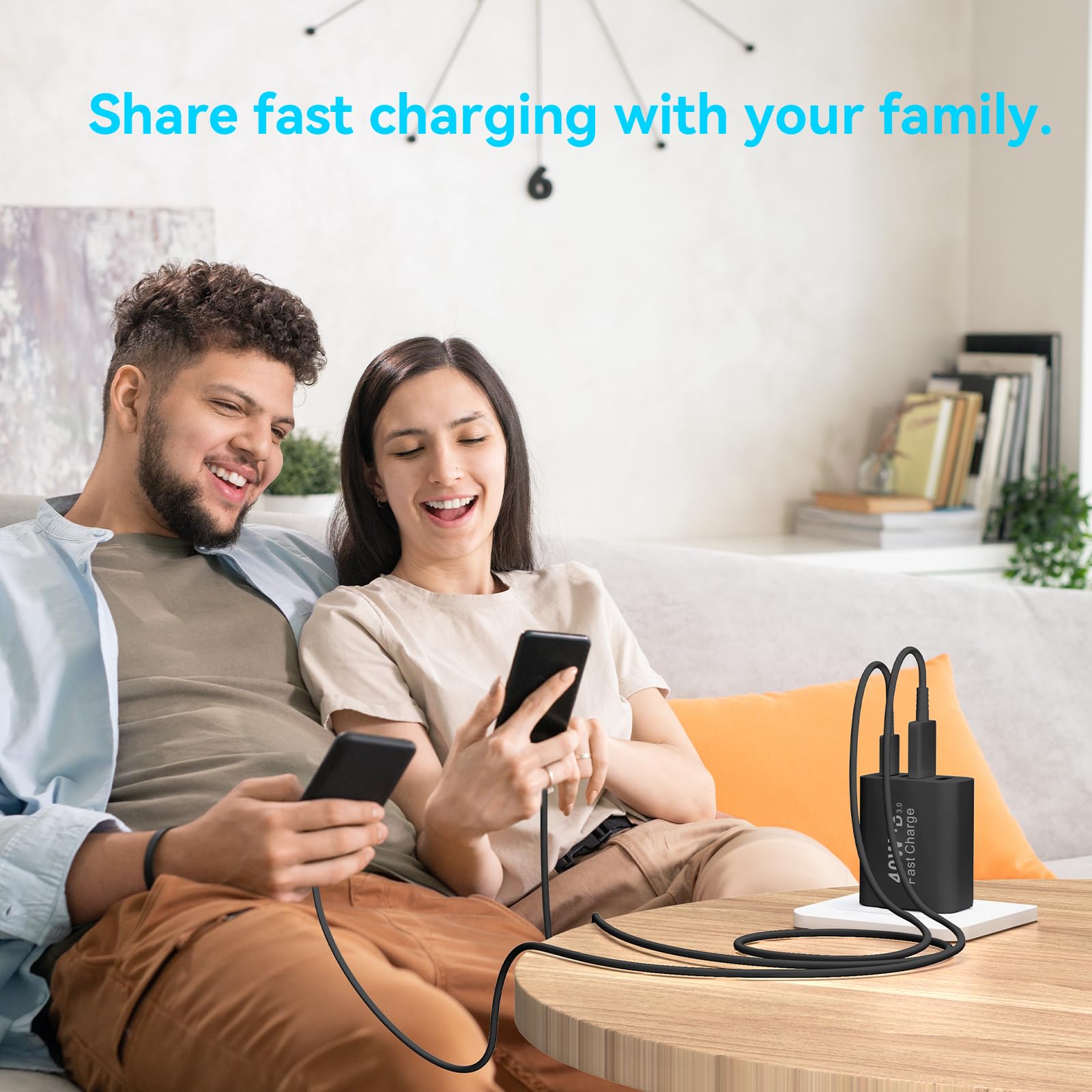 Ubearkk USB C wall charger block standalone for nightstand or desk.