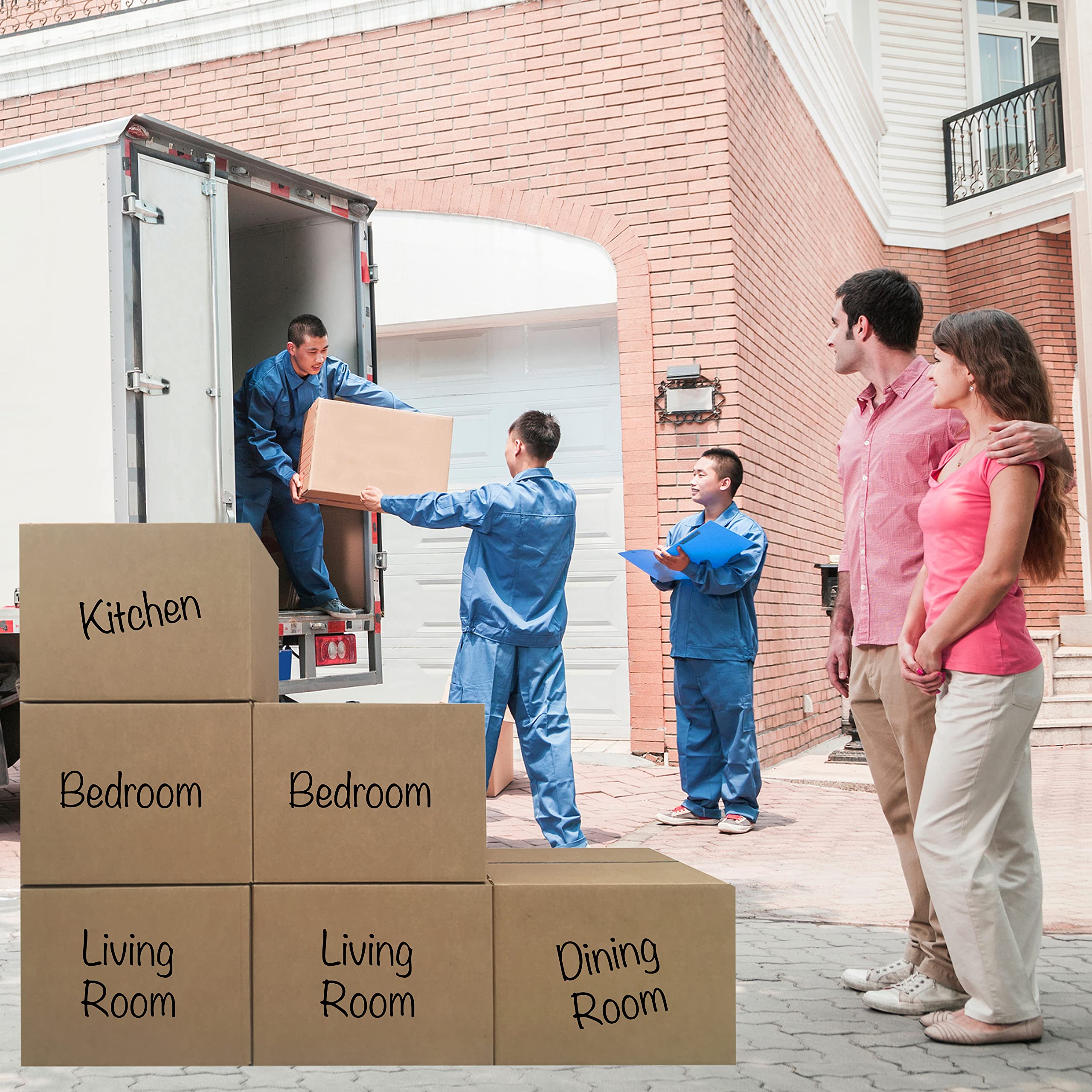 UBMOVE ready-to-use packing scene shows versatile moving and storage use.
