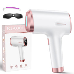 Ubroo IPL laser device front view showing its compact design for at-home use and professional results