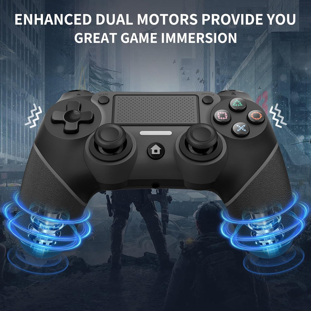 Ubsvaky PS4 controller battery indicator reflecting 1000mAh capacity for longer play.