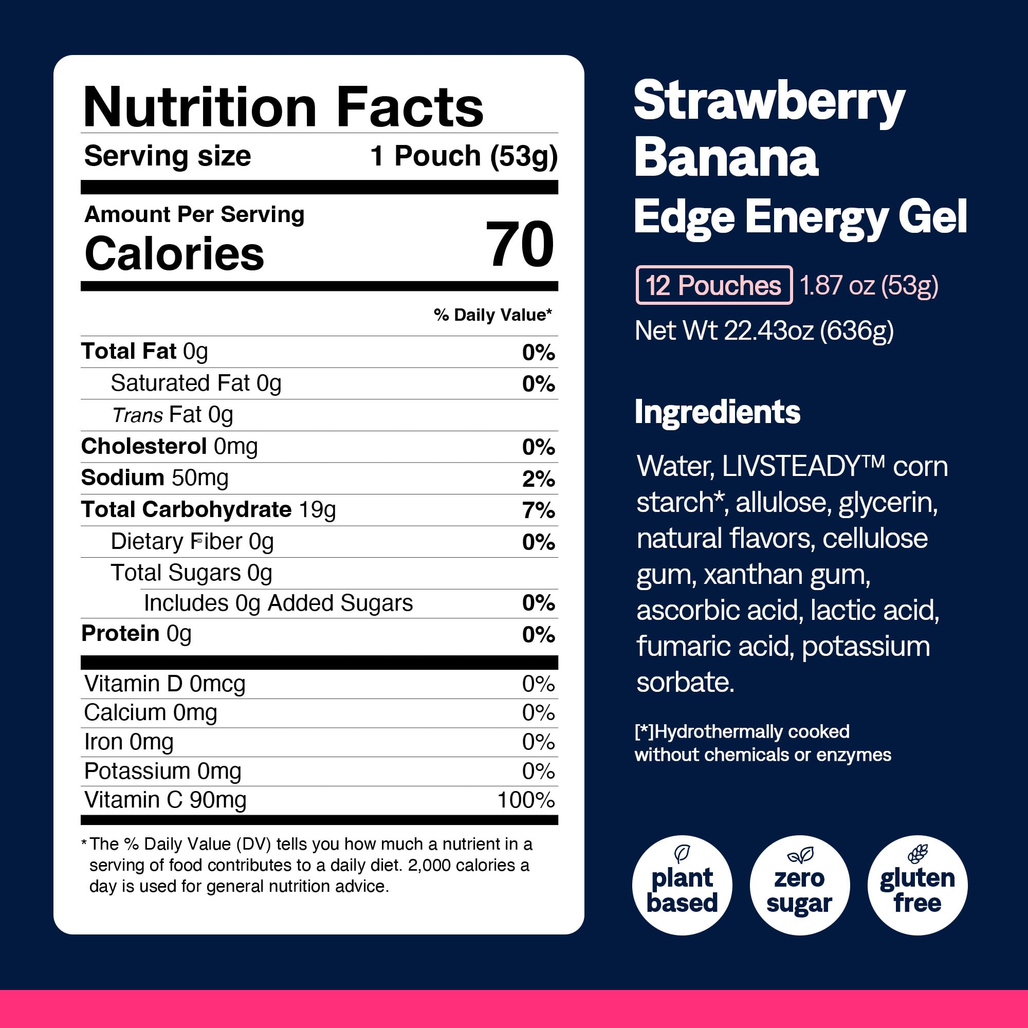 UCAN Edge athlete using gel shot during run for sustained focus.