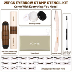 UCANBE dual-color eyebrow pomade for natural, lasting brow definition.