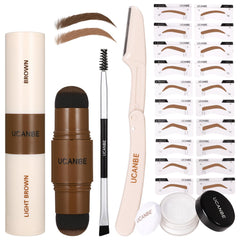 UCANBE eyebrow stamp kit dual-color pomade for quick, natural brows.