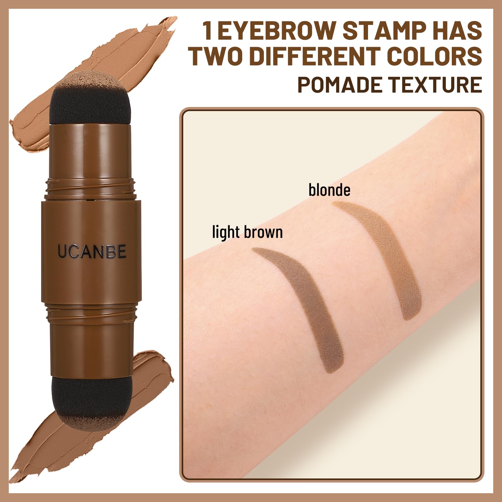 UCANBE finishing powder to set color with a matte, lasting finish.