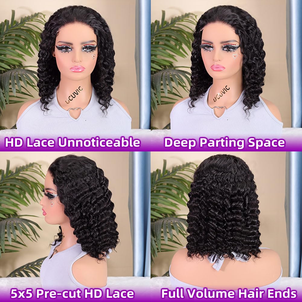 UCUVIC pre-plucked lace wig with baby hairs for easy customization