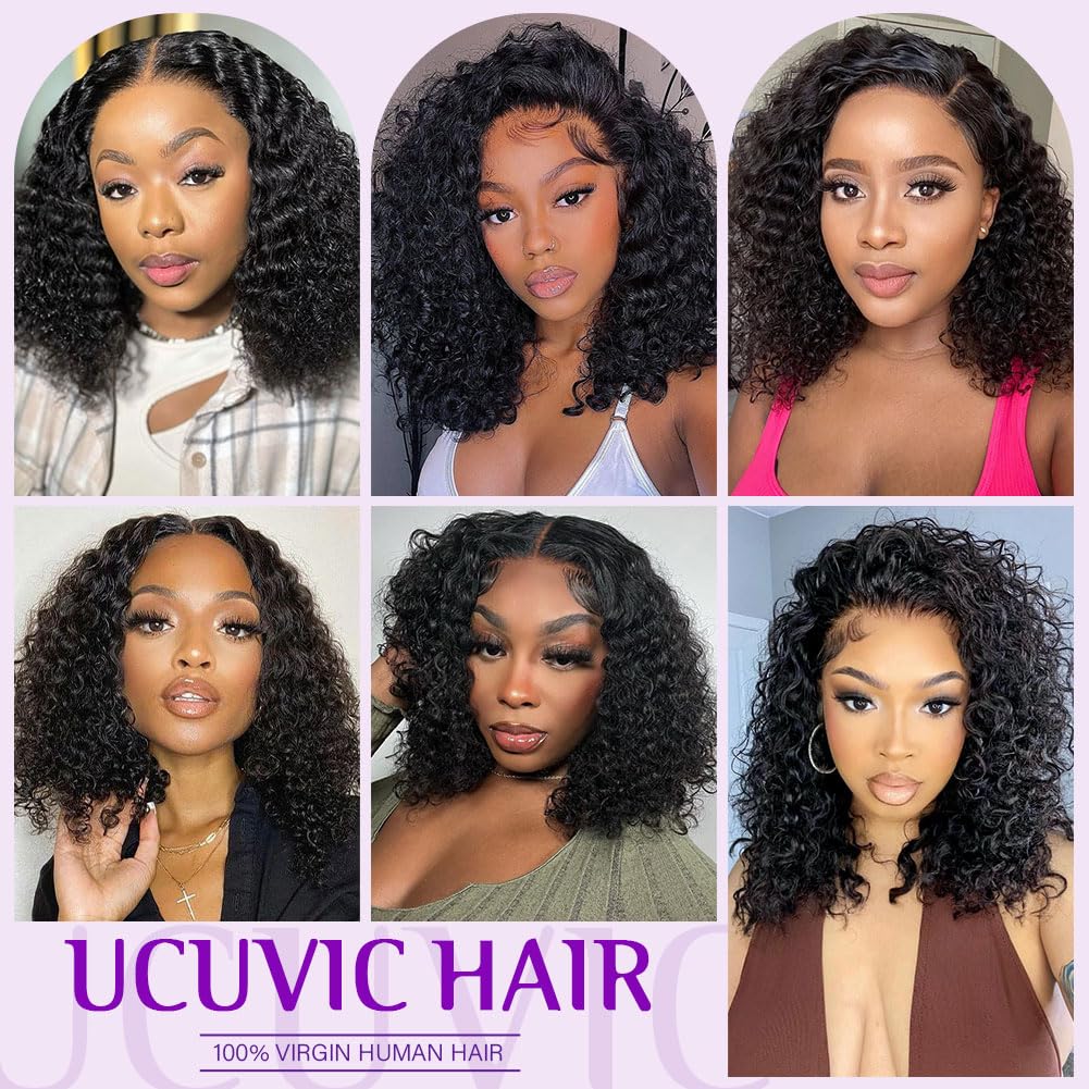 UCUVIC curly bob wig ideal for weddings, appointments, and daily wear