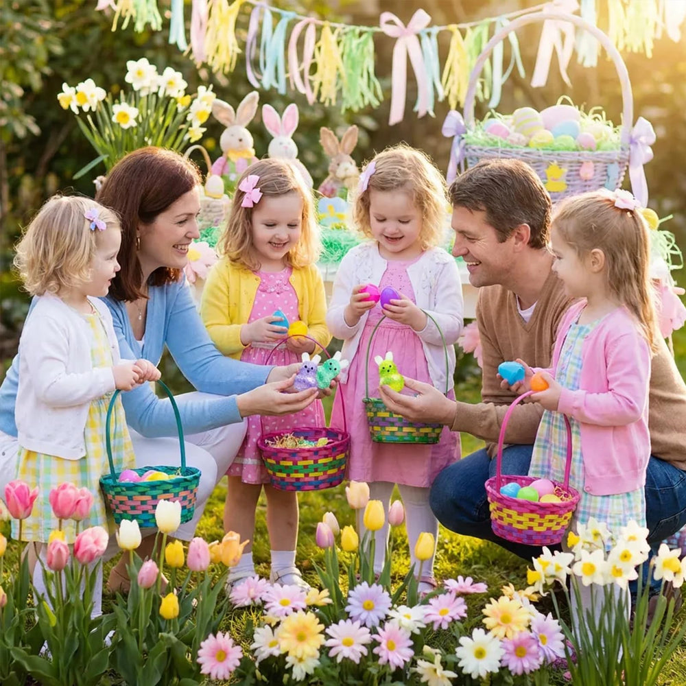 UDZRL Easter basket filler bunny; bright decor plus tactile entertainment.